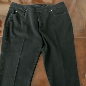 Charter Club lexington straight Black Jeans!